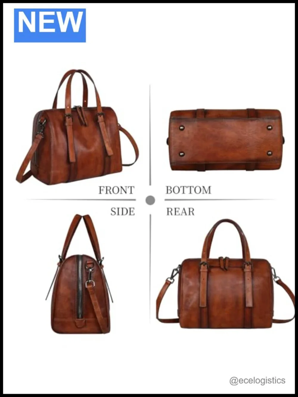 Genuine Leather Satchel Bag for Women Crossbody Shoulder Tote